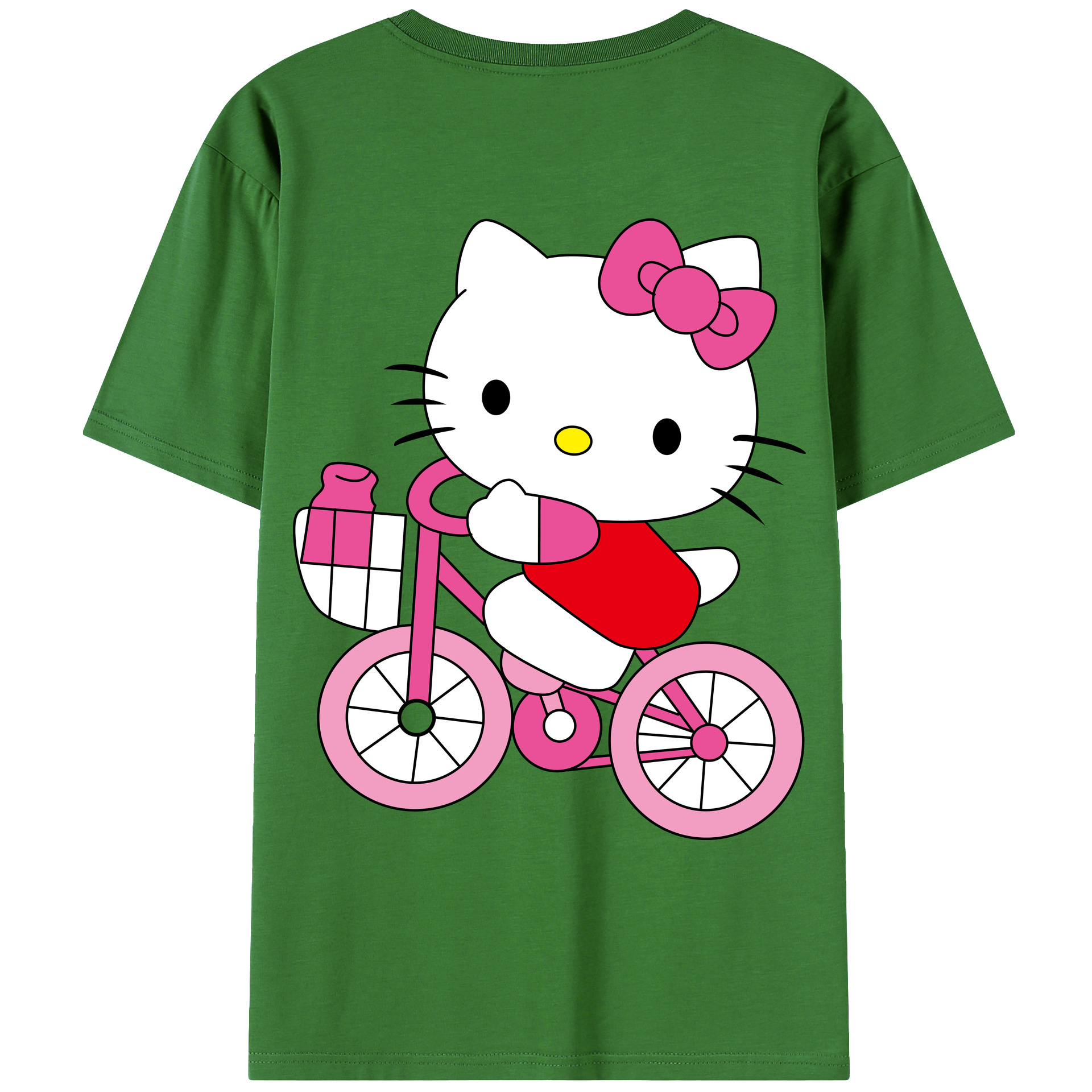 （画像用） Hello Kitty ハローキティ レディース半袖Tシャツ(バックプリント)